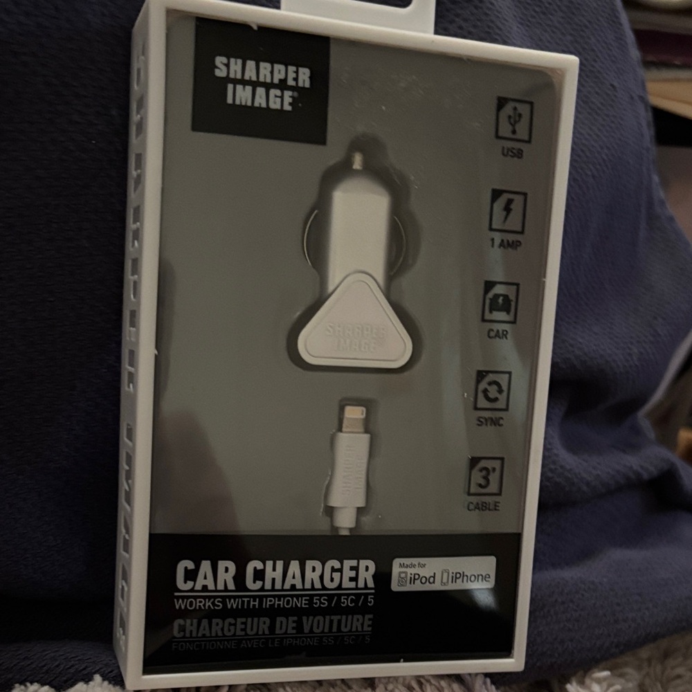 Sharper Image USB Car Charger for iPhone 5S, 5C, 5